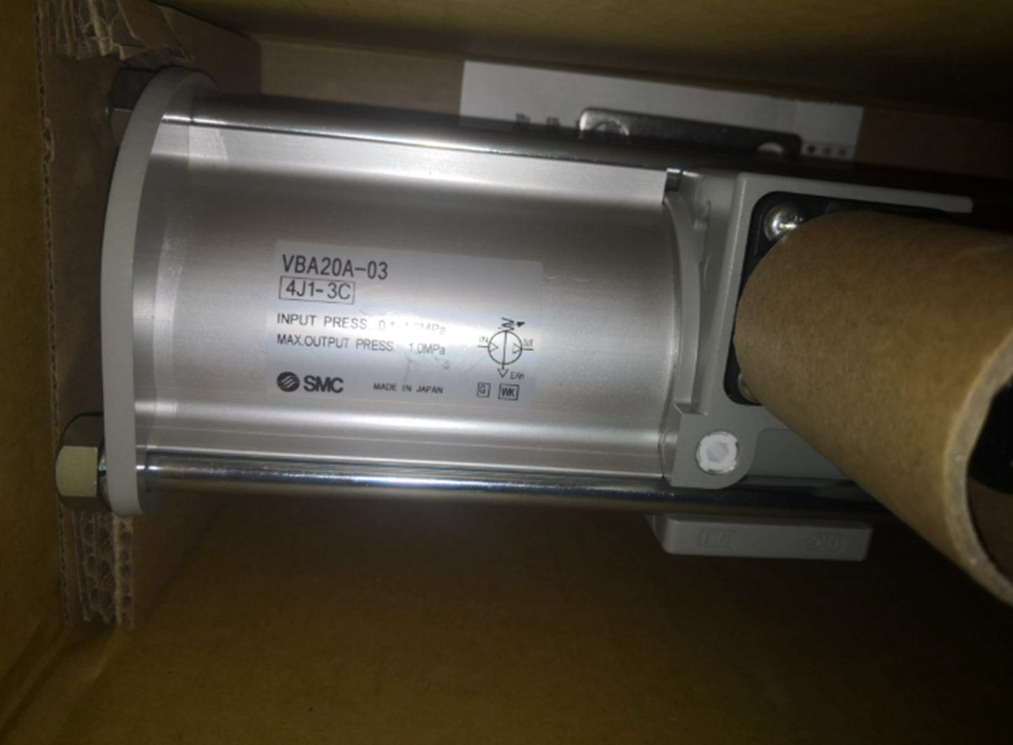 SMC VBA20A-03 Booster Valve Cylinder - High-Quality Cylinder Component for Smooth Operation - SMC