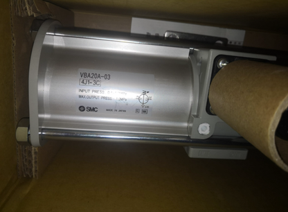 SMC VBA20A-03 Booster Valve Cylinder - High-Quality Cylinder Component for Smooth Operation - SMC