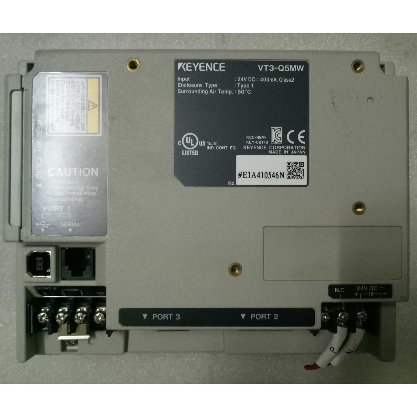 used KEYENCE VT3-Q5MW Touch Panel - KEYENCE