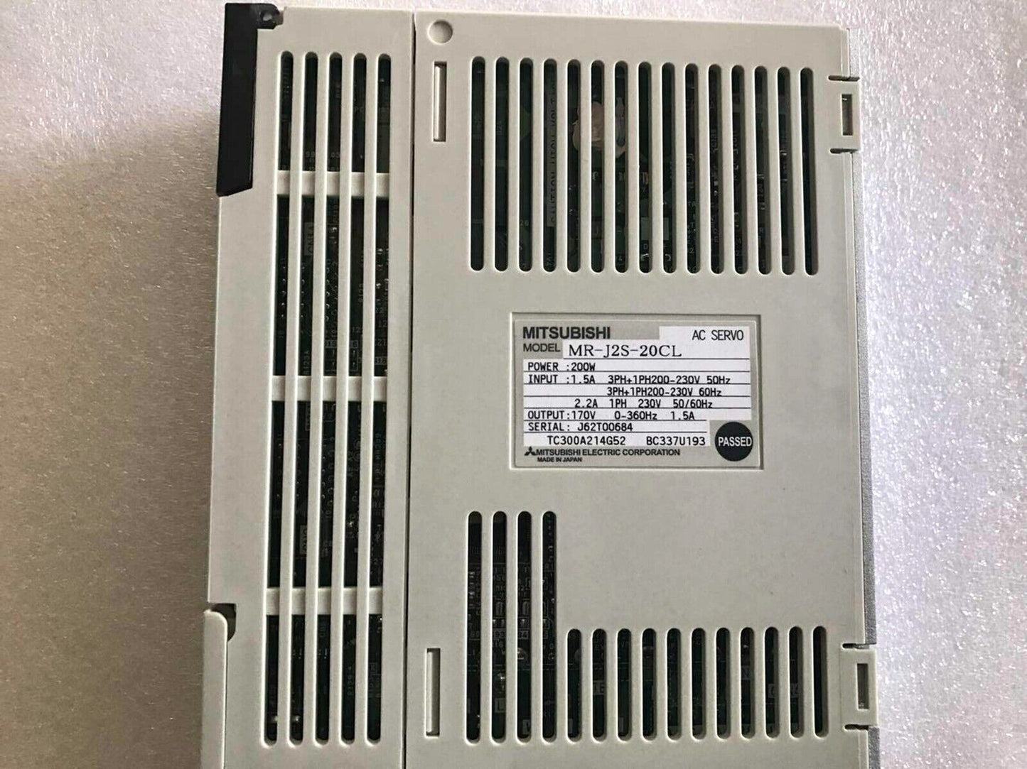 MITSUBISHI MR-J2S-20CL Servo Driver - MITSUBISHI