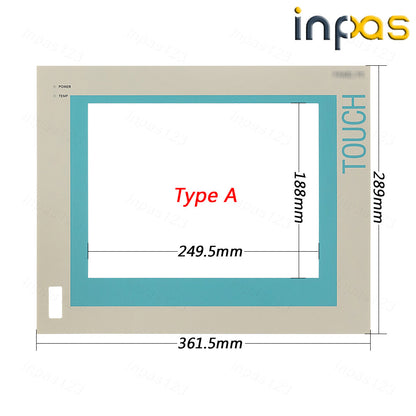 new For 6AV7612-0AB22-0CG0 6AV7 612-0AB22-0CG0 Touch screen + overlay film PC670 12