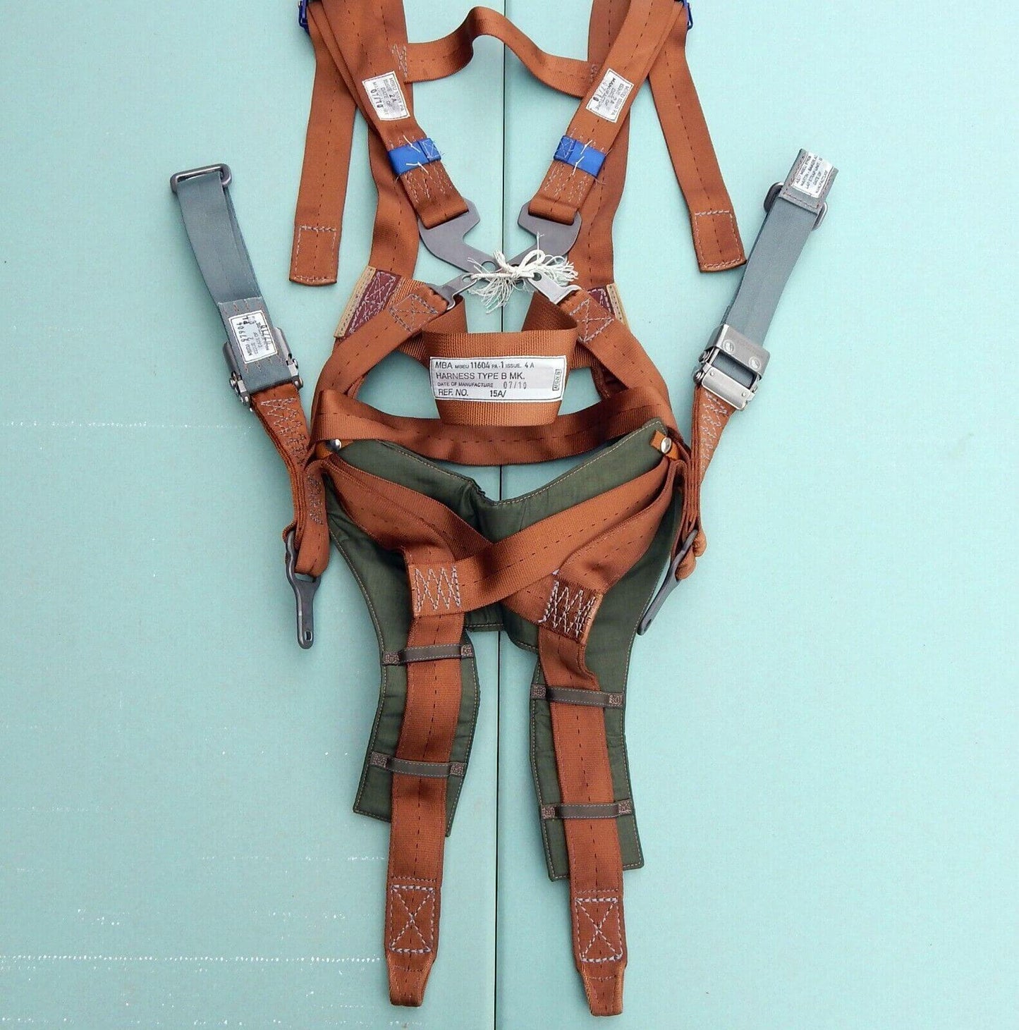 new Martin Baker Parachute Harness TYPE B MK Aircraft Belt Pilot Ejection Seat NOS ! - MARTIN BAKER