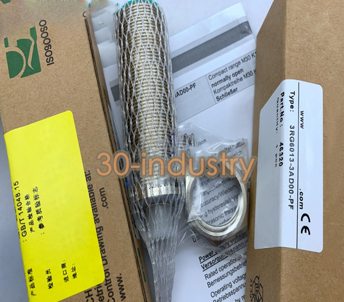 3RG6013-3AD00-PF Ultrasonic Sensor - 1PCS New - INTRATEC