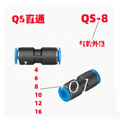 10PC FESTO Gas pipe joint QS Direct QS-10 ~