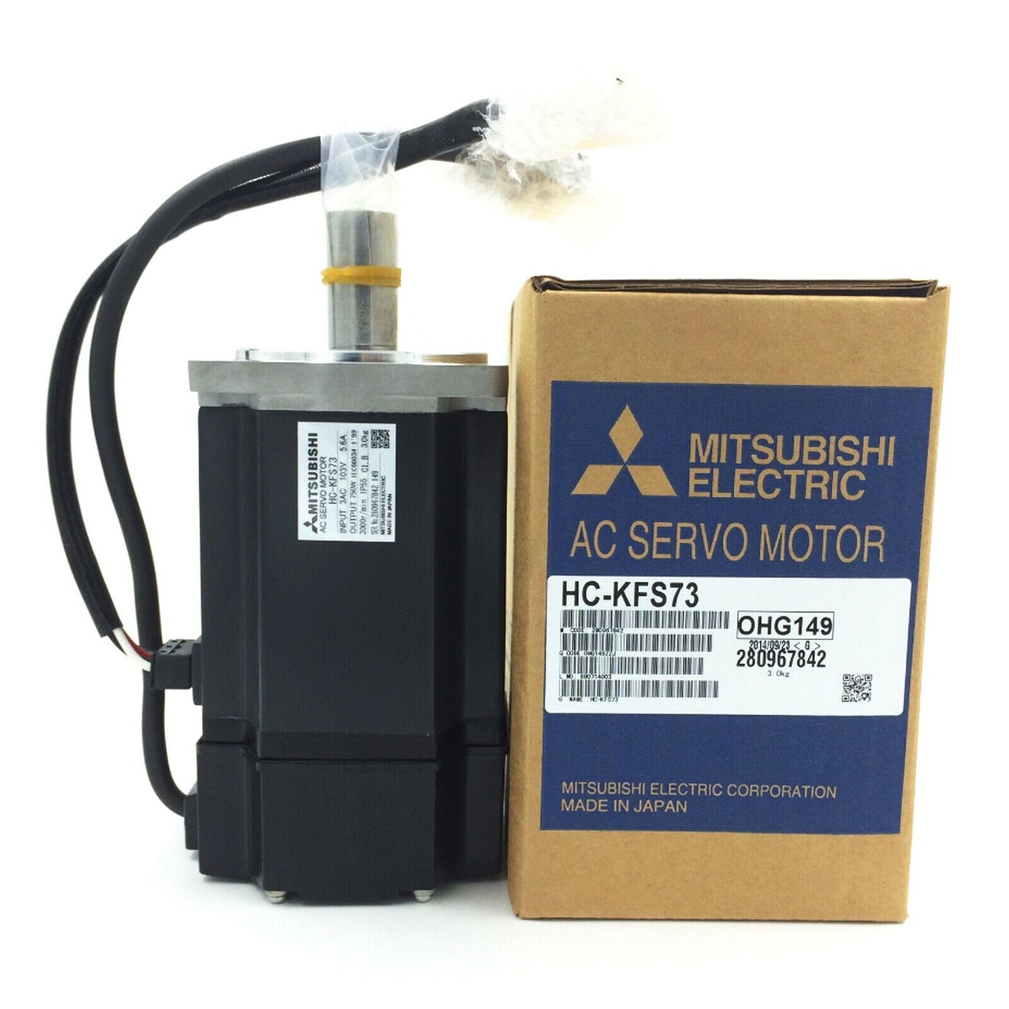 Mitsubishi HC-KFS73 750W AC Servo Motor in Box - MITSUBISHI