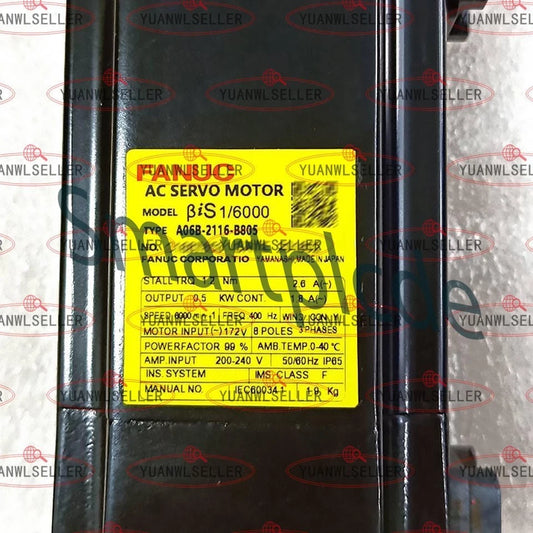 1PCS FANUC SERVO MOTOR A06B-2116-B805 A06B2116B805
