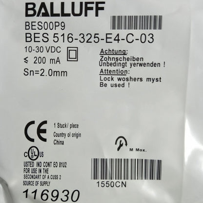 Balluff BES 516-325-E4-C-03 Proximity Sensor - BALLUFF