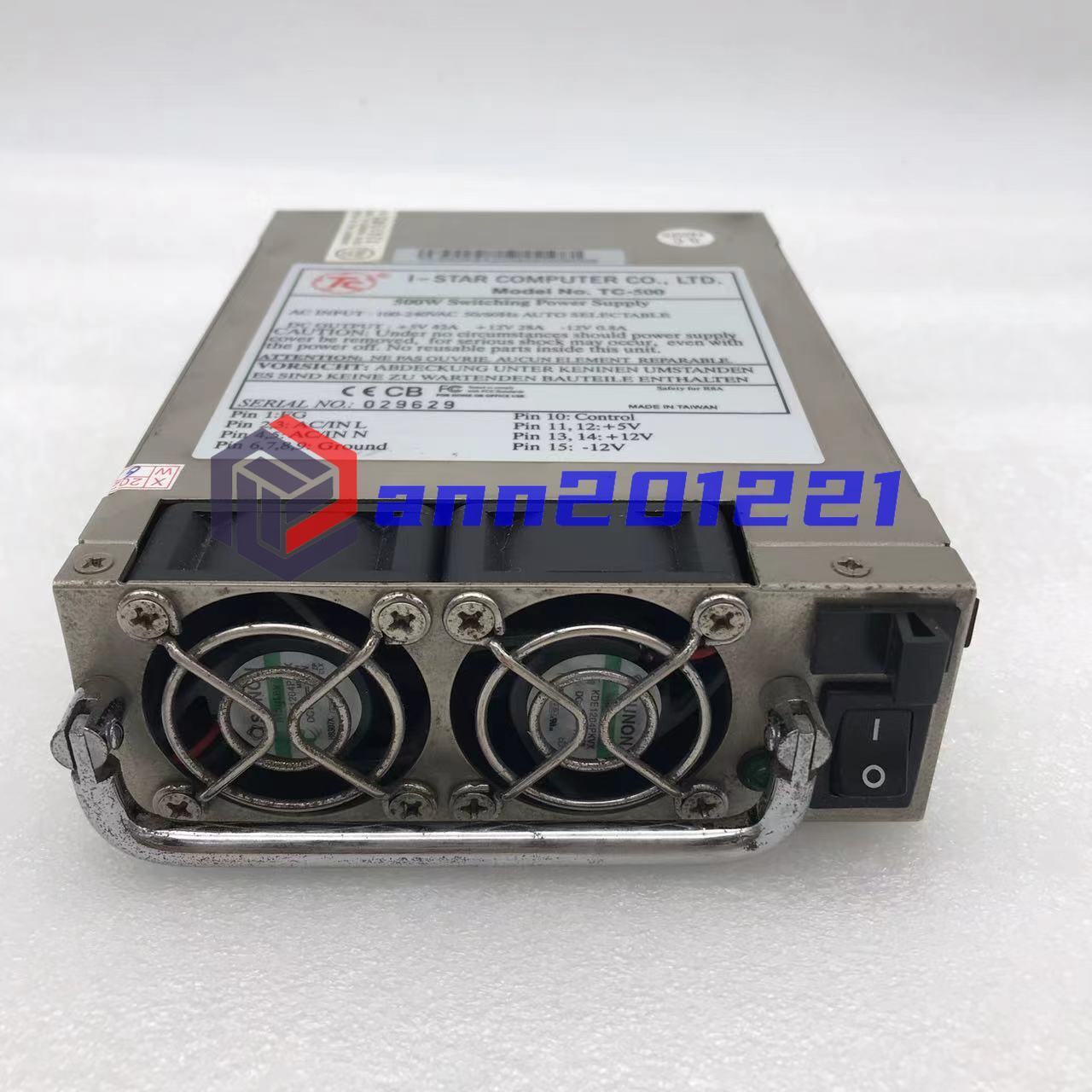 Used & Tested I-STAR TC-500R8A Power Supply - I-STAR