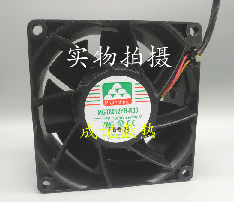 1pcs MGT8012YB-R38 12V 1.80A 3-wire large air volume cooling fan