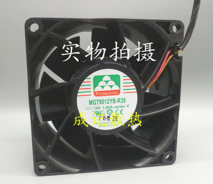 1pcs MGT8012YB-R38 12V 1.80A 3-wire large air volume cooling fan