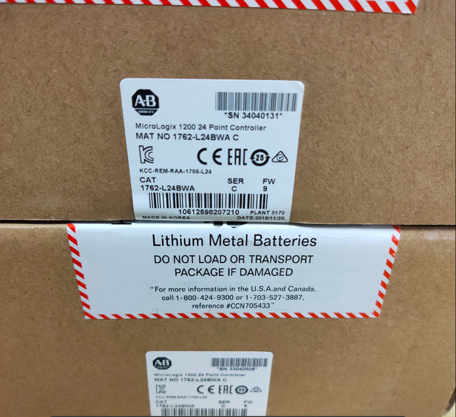 Allen-Bradley AB 1762-L24BWA MicroLogix 1200 Controller 24 Point - ALLEN-BRADLEY