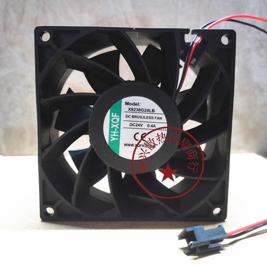YH-XQF X9238G24LB DC24V 0.5A 9238 2-Pin Inverter Cooling Fan