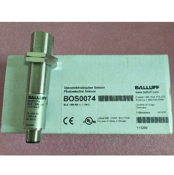 New 18M-BA-1LT-S4-C Photoelectric Sensor BLE - BALLUFF