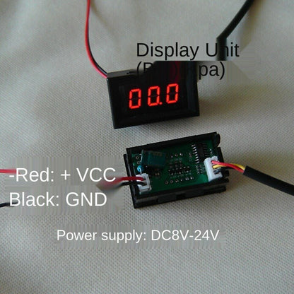 Pressure gauge Accu pneumatic shock digital pressure gauge Small panel mounting