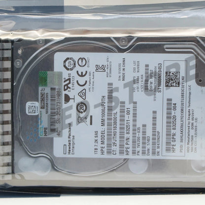 1PCS 1TB 7.2K 12G SFF 2.5 SAS SC HDD G9 G8 HPE 832984-001 832514-B21