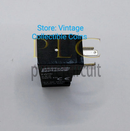 1PCS Unit AMISCO 24VDC 2.5W ED 3/2 NC 10bar Made in Italy Solenoid Pilot ValveUS