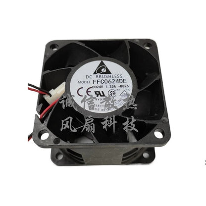 Delta FFC0624DE DC24V 1.25A 60*60*38MM 2-Pin Large Airflow Inverter Cooling Fan