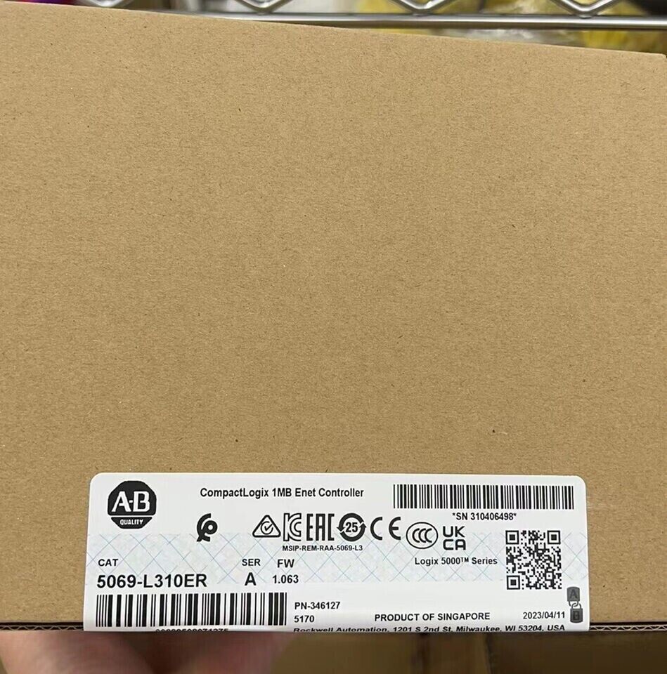 Sealed 5069-L310ER Allen-Bradley SER CompactLogix Controller 1MB - ALLEN-BRADLEY