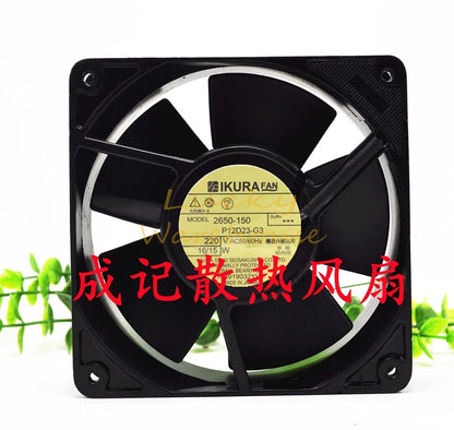 IKURA 2650-150 P12D23-G3 AC220V 16/15W 12CM Axial AC Cooling Fan