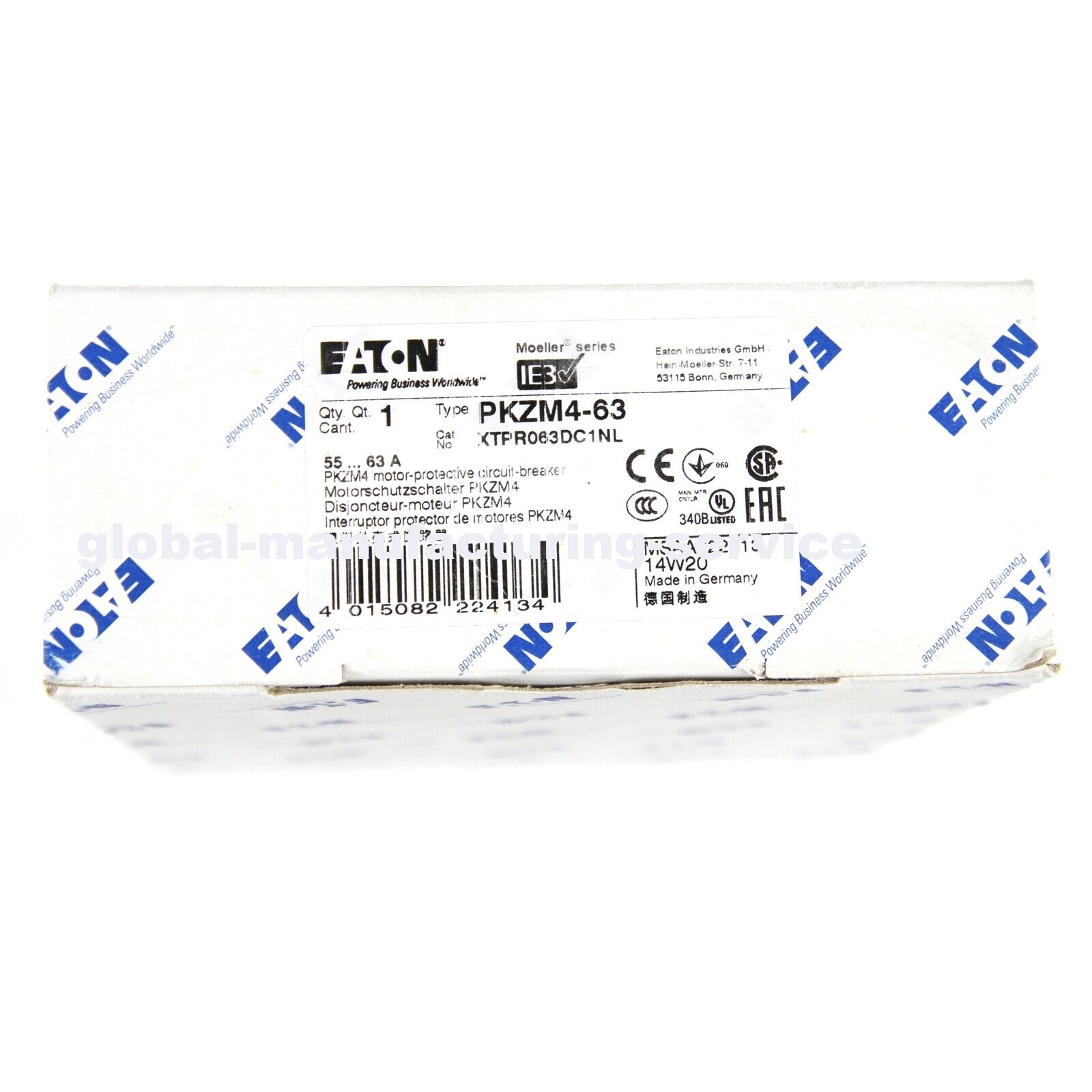 Eaton Möller PKZM4-63 Manual Motor Protector - [Eaton Möller PKZM4-63 Manual Motor Protector] - EATON MÖLLER