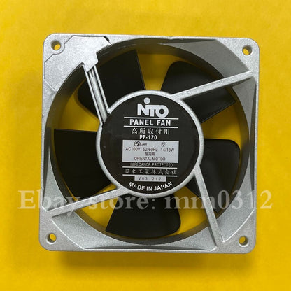 NTO 12038 12CM PF-120 100V 14/13W aluminum frame AC cooling fan