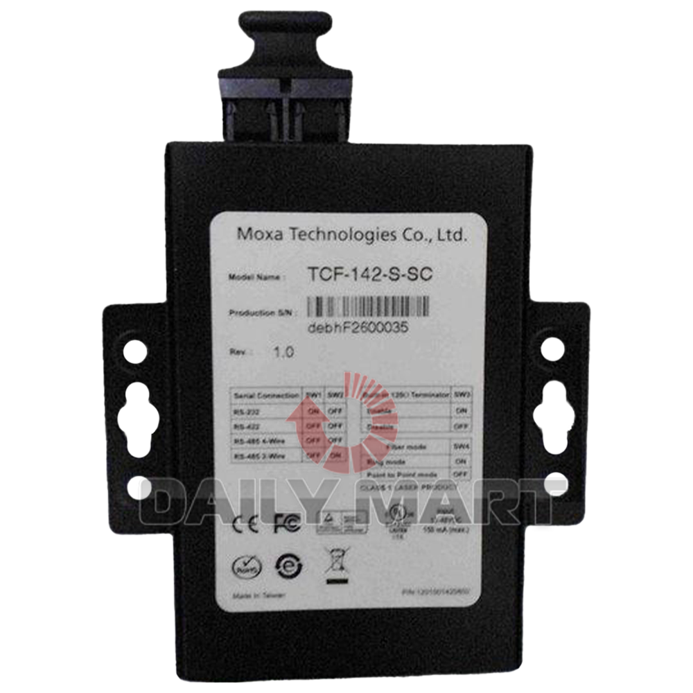 new MOXA TCF-142-S-SC Fiber Optic Converter - MOXA