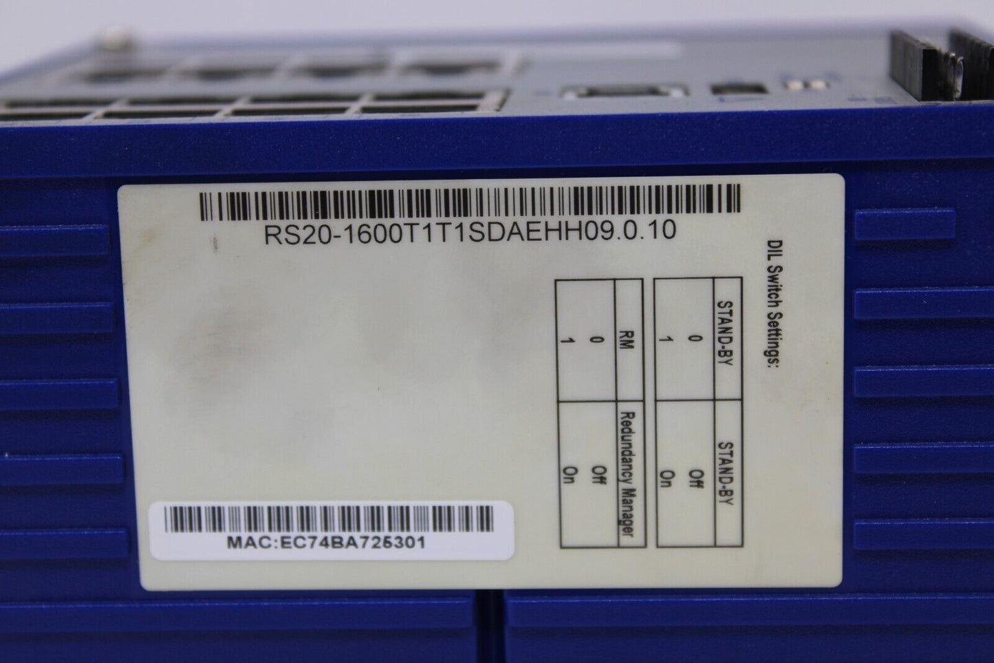 used Hirschmann RS20-1600T1T1SDAEHH09.0.10 Rail Switch - HIRSCHMANN