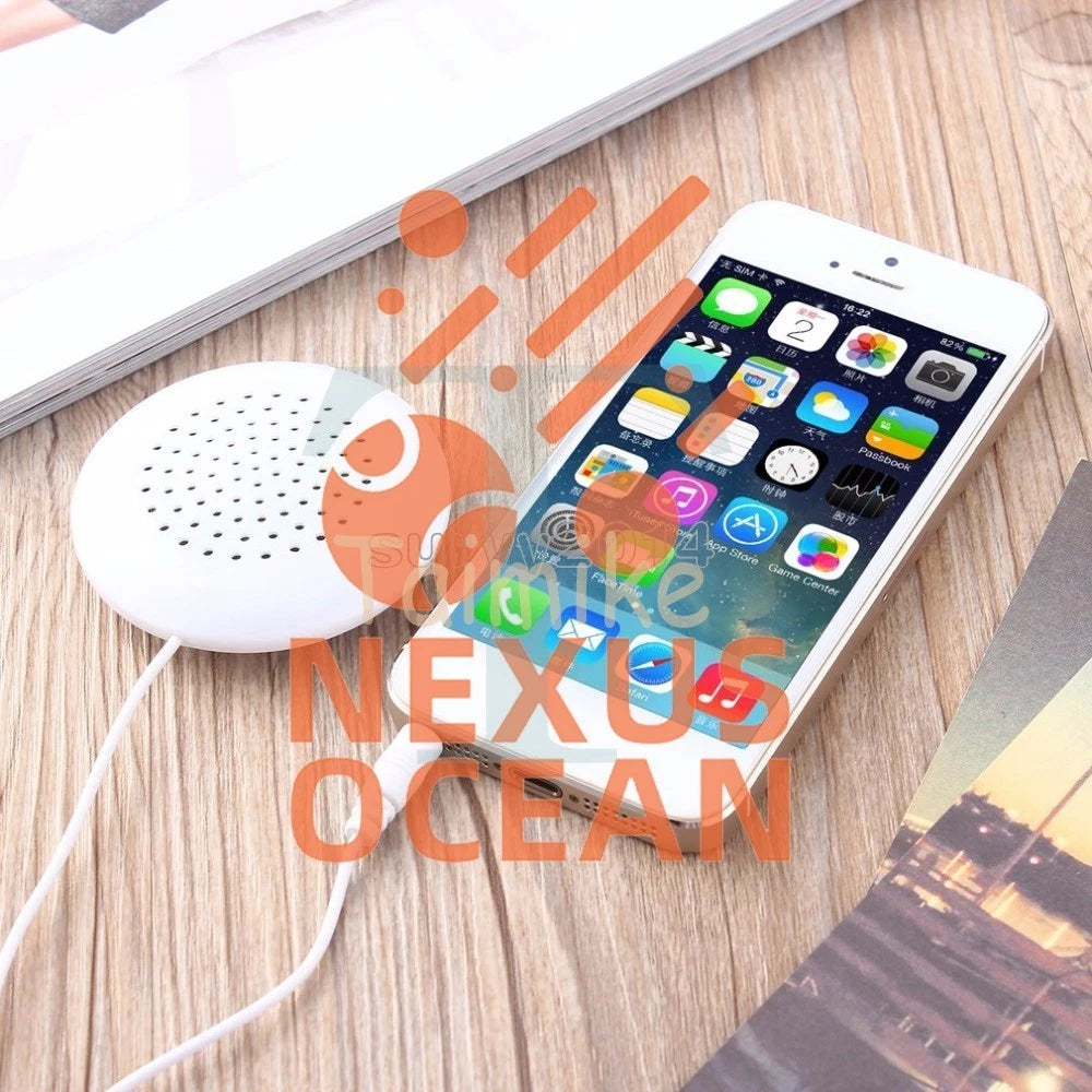 Portable 3.5mm Pillow Speaker For MP3 MP4 CD Player iPod Phone White