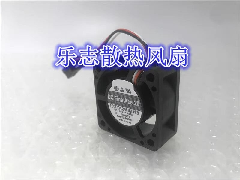 Sanyo 109P0424H6D18 DC24V 0.07A 3-Pin Silent Cooling Fan