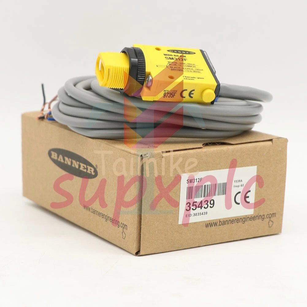 Banner Engineering SM312F Mini Beam Fiber Optic Amplifier Sensor 1PC