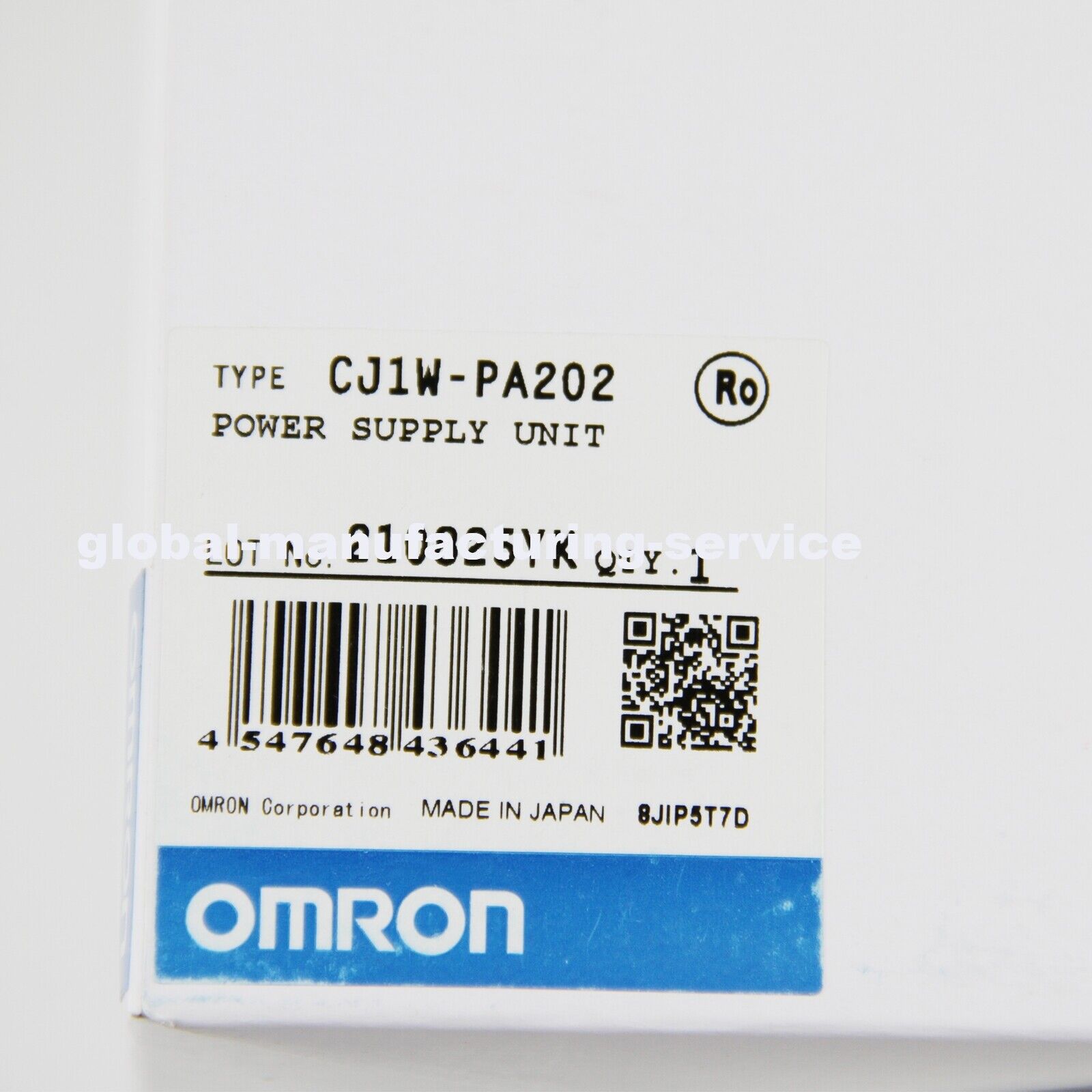 OMRON CJ1W-PA202 Power Supply Unit - OMRON