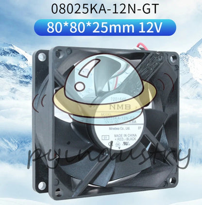 NMB 08025KA-12N-GT 8025 12V 0.30A IP68 Waterproof Fan