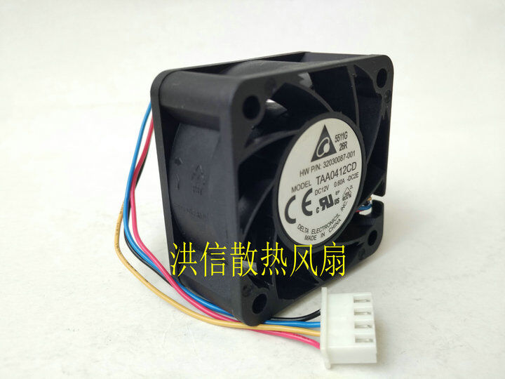 new 1PCS Delta TAA0412CD DC12V 0.60A 4020 double ball fan 4pin