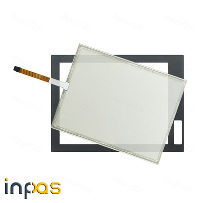 For 6186M-15PT 6186M-15PTSS Touch panel screen glass + Front Film overlay