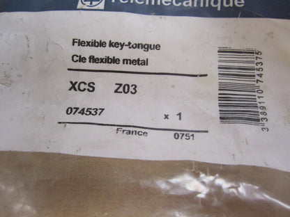 new Telemecanique XCS-Z03 Flexible Key-Tongue XCSZ03 074537 - TELEMECANIQUE