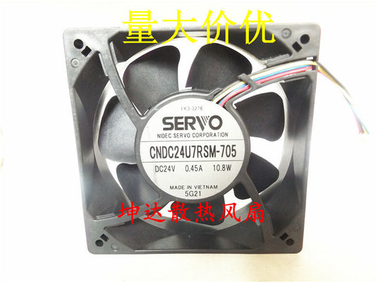 1pcs  Servo CNDC24U7RSM-705 24V 0.45A 10.8W 12cm cooling fan