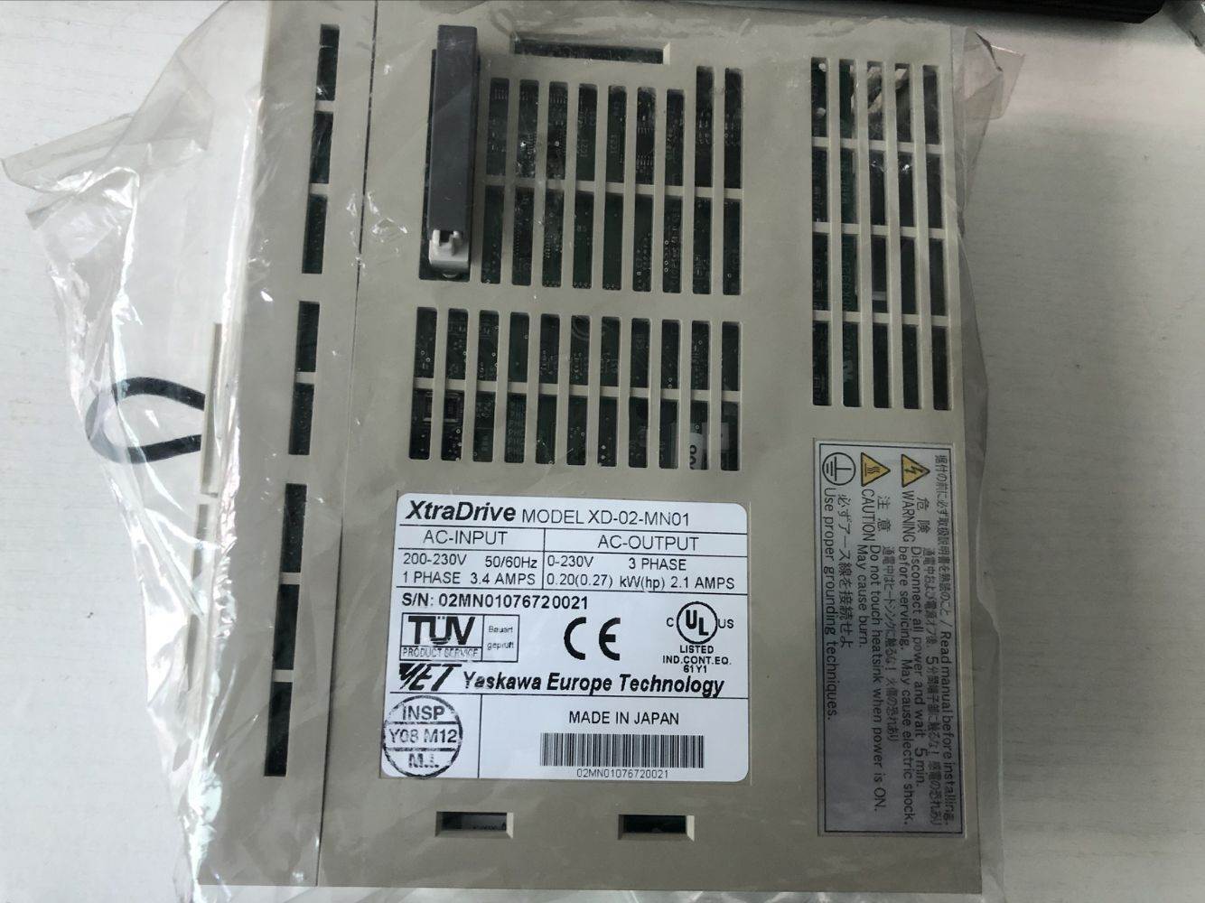 1PC YASKAWA XD02MN01 AC Servo Drive - YASKAWA