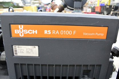 used Busch RA0100.F506.DGXG Rotary Vane Vacuum Pump R5 RA 0100 F - BUSCH