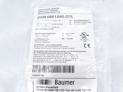 BAUMER ELECTRIC IFFM-06P1598/01/L SWITCH - High-Efficiency Modular Power Switch - BAUMER ELECTRIC