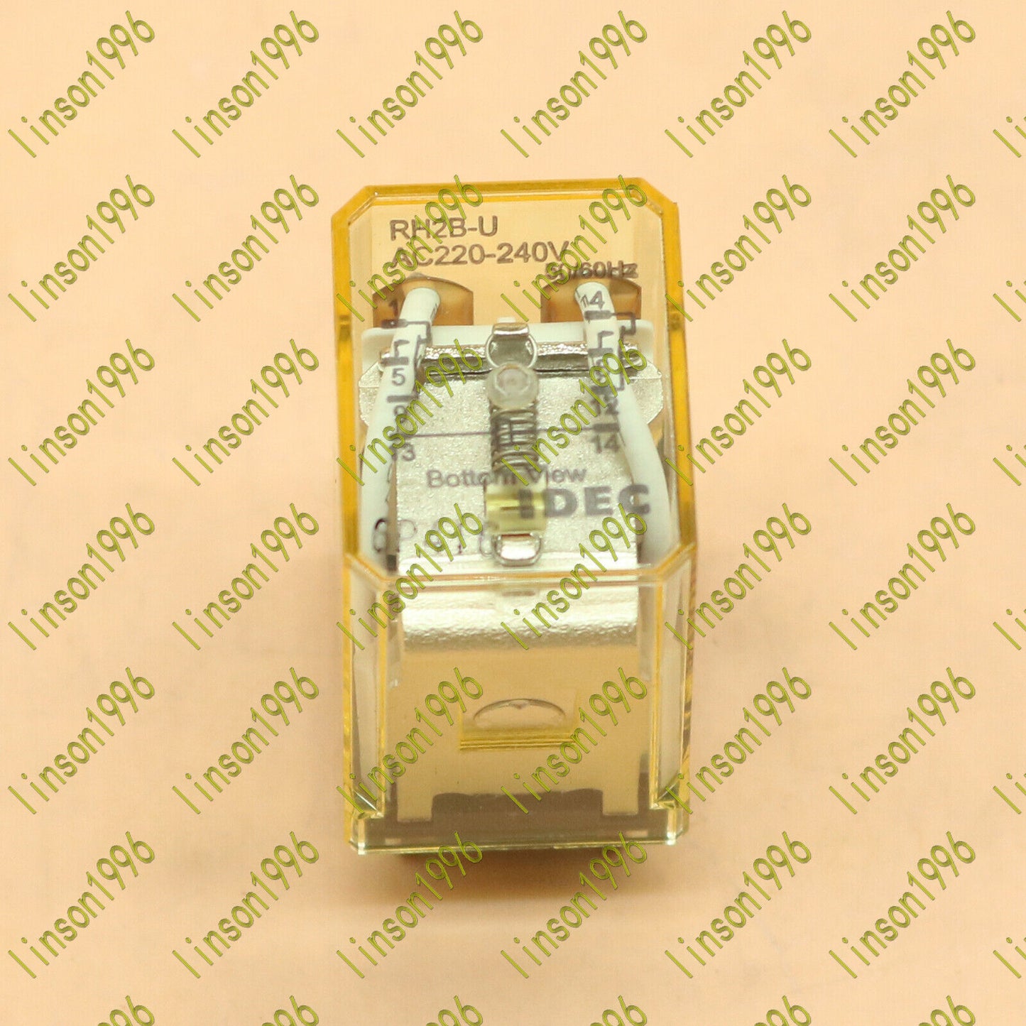10-PC IDEC Relay RH2B-U 220VAC In-Box - IDECC