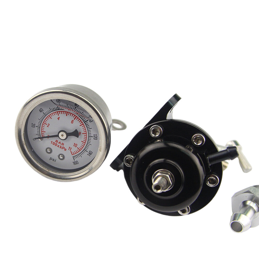 Racing FPR+Fuel Pressure Regulator Gauge For Honda B16 B18 B17 B20 Si LS GSR D16