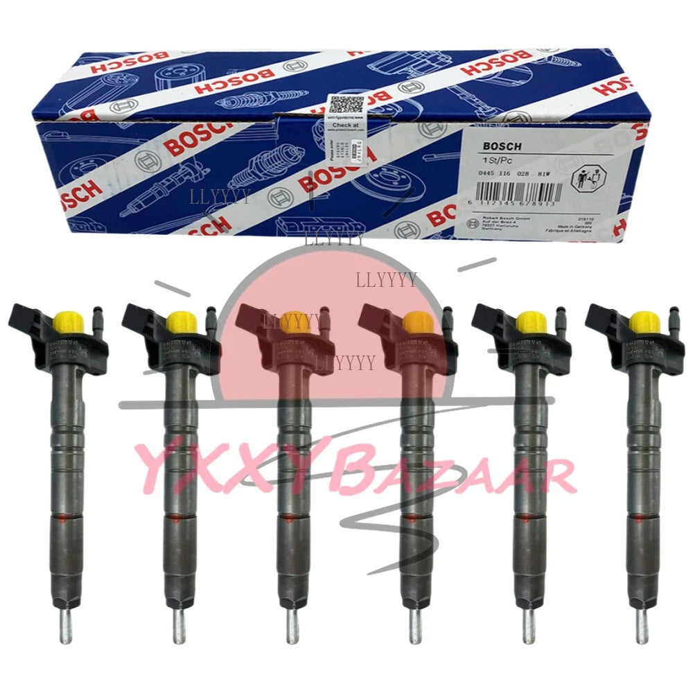 6Pcs Injectors 0445116028 Fits For Mercedes Sprinter 098643 A6420701287 Diesel ~