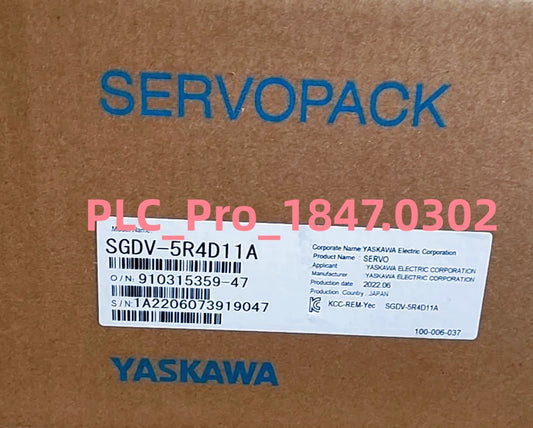 SGDV-5R4D11A 1PCS Yaskawa SGDV-5R4D11A Servo Drive Fast shipment #u