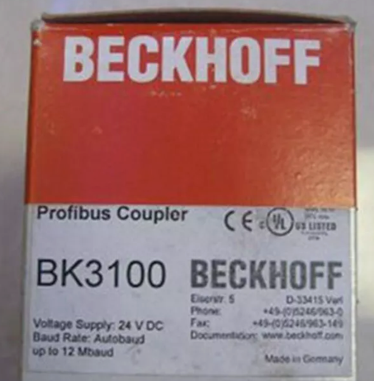 new  Beckhoff BK3100 BK 3100 Industrial Control System