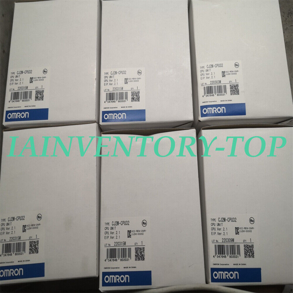 Omnron CJ2M-CPU32 PLC CPU Unit New In sealed Box - OMNRON