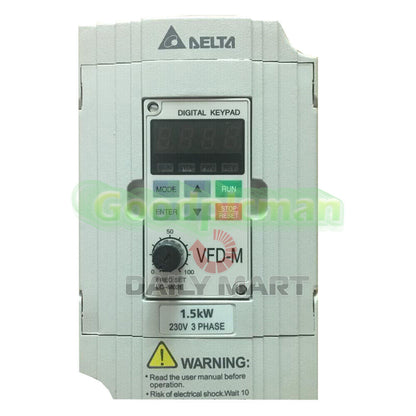DELTA VFD015M23A Frequency Inverter Drive 3Phase 220V 1.5KW 2HP
