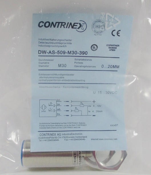 FOR Contrinex Analog Displacement Sensor DW-AS-509-M30-390 Proximity Switch