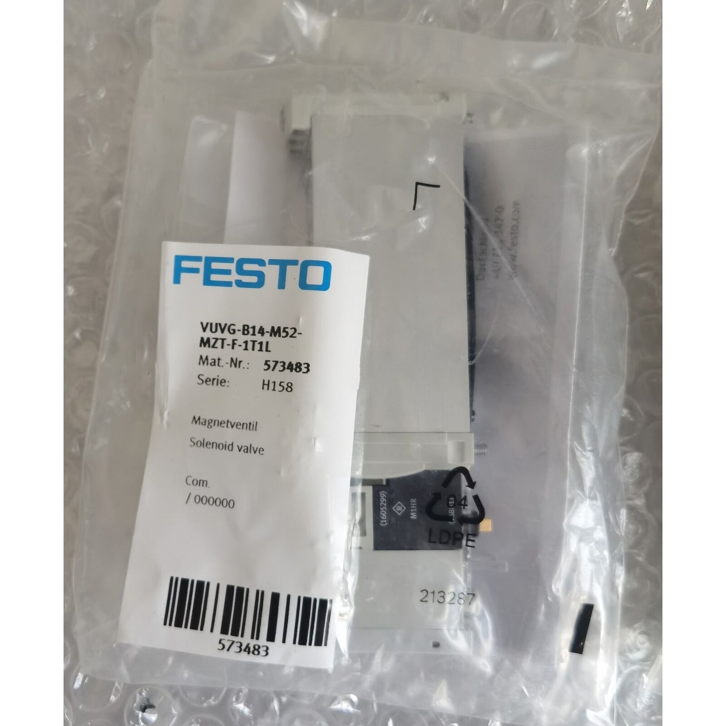 FESTO VUVG-B14-M52-MZT-F-1T1L Solenoid Valve - FESTO