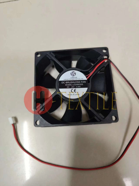 1 pcs LANG JIE Fan LD248025S DC24V 0.25A 8025 8cm 2 wire DC brushless fan