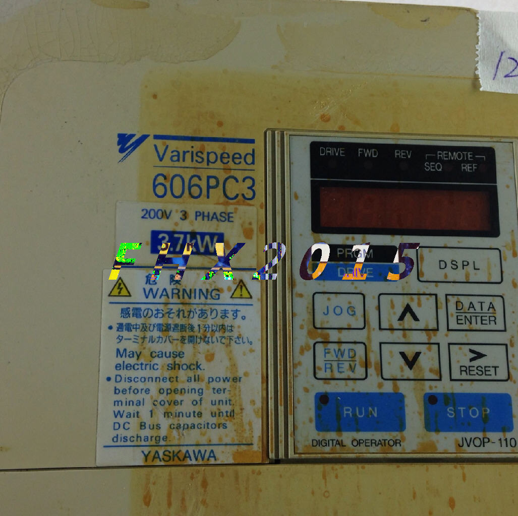 used Yaskawa 606PC3 3.7KW 220V CIMR-PCA23P7 - YASKAWA